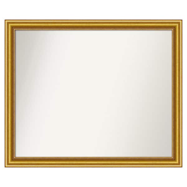 Amanti Art Townhouse Gold 35.75 in. x 29.75 in. Custom Non-Beveled Wood Framed Batthroom Vanity Wall Mirror