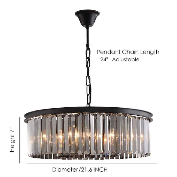 Elegant Crystal Chandelier Modern Ceiling Light 6 Lamp Pendant Fixture Lighting 