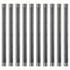 1/2 in. x 48 in. Black Iron Pipe Nipple (10-Pack)