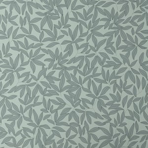 Scattered Leaf Green Non-Pasted Wallpaper Roll (covers approx. 52 sq. ft.)