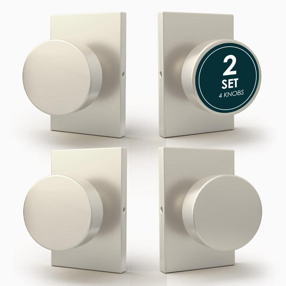 Laura Dummy Door Handle - 4 Pack Heavy Duty Dummy Door Handles - Satin Nickel price history on PriceWatchPro