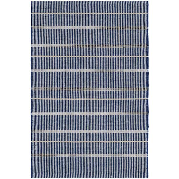 Samson Handwoven Navy 8 ft. x 10 ft. Outdoor Area Rug