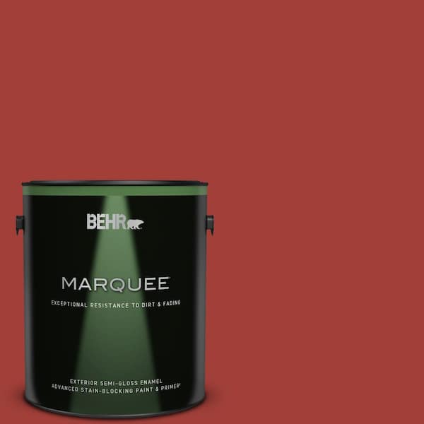 BEHR MARQUEE 1 gal. #PPU2-16 Fire Cracker Semi-Gloss Enamel Exterior Paint  & Primer 545301 - The Home Depot