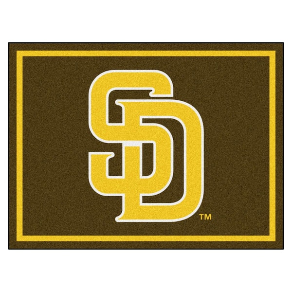 Fanmats San Diego Padres Brown 8 Ft. X 10 Ft. Plush Area Rug 22339 