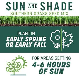 Smart Seed Sun and Shade South 7 lb. 2,330 sq. ft. Grass Seed and Lawn Fertilizer