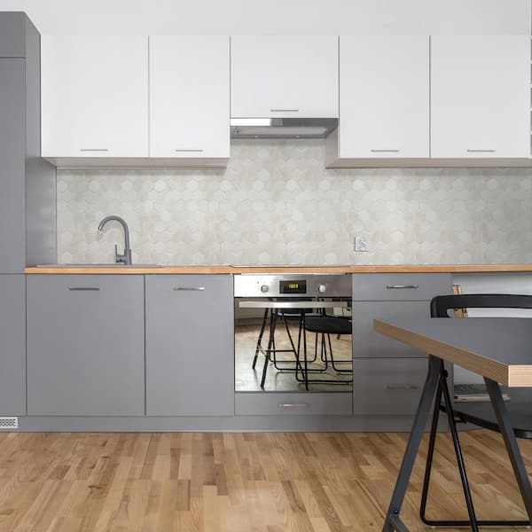Ader Pamplona 2 in. Hexagon 12 in. x 12 in. x x 0.37 in. Matte Porcelain Mesh-Mounted Mosaic Tile (8 sq. ft./Case)