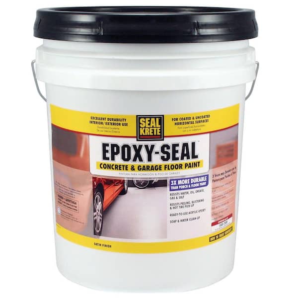 Seal-Krete Epoxy Seal Armor Gray 921 5 gal. Concrete and Garage Floor Paint