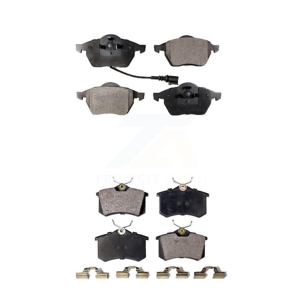 TEC Front Rear Ceramic Brake Pads Kit For Volkswagen Jetta Beetle Golf Audi TT Quattro A6 KTC-100362