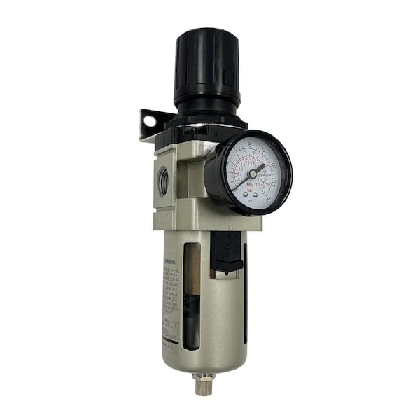 1/2 in. Large Body Air Filter Regulator with Gauge