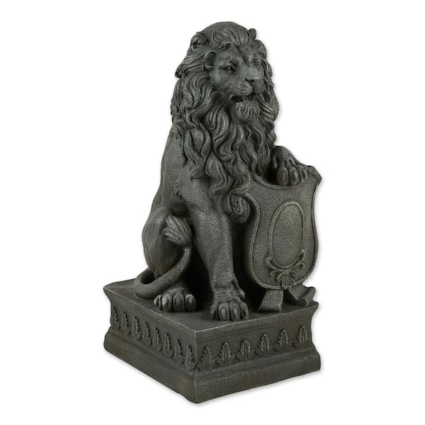 Zingz & Thingz 12.25 in. x 14.12 in. x 25 in. Lion Guardian Statue