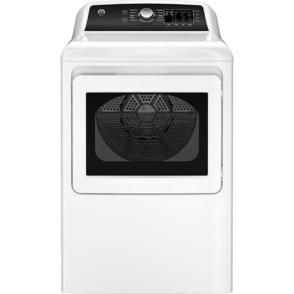 GE - 7.4 cu. ft. Electric Dryer with Sensor Dry in White
