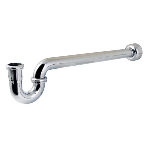 Trimscape 1-1/4 in. 18-Gauge Brass Decor P-Trap in Polished Chrome