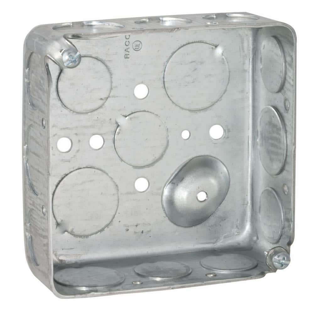 UPC 050169001929 product image for RACO 2-Gang Electrical Square Box with Raised Ground | upcitemdb.com