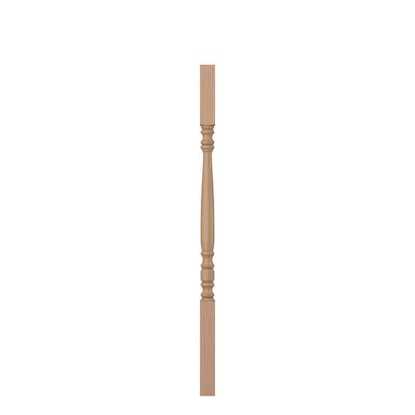 1.75 in. D x 1.75 in. W x 38 in. L Unfinished Poplar Wood Baluster