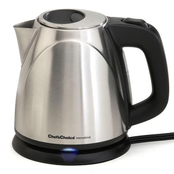 Chef'sChoice 4-Cup Cordless Stainless Steel Electric Kettle with Automatic Shut-Off