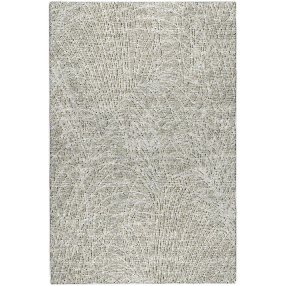 Dream Shag Premium Machine Washable Abstract ADS35 Beige 5 ft. x 7 ft. 6 in. Area Rug price history on PriceWatchPro