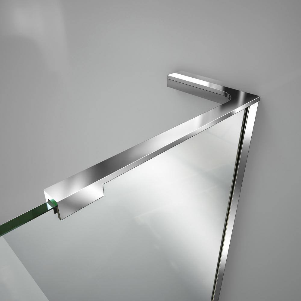 Prism Plus 40" Frameless Clear Glass Neo-Angle Shower Enclosure