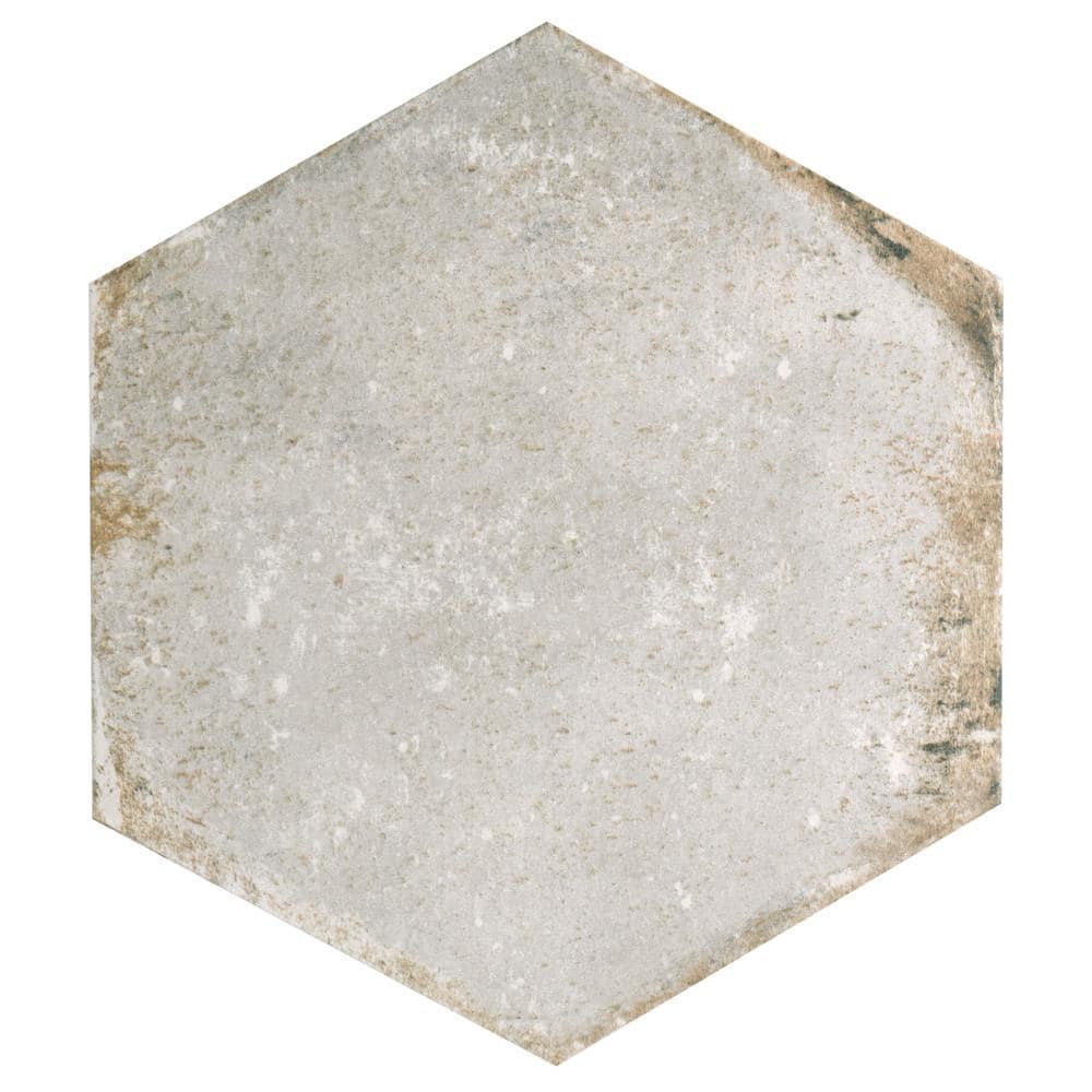 D'Anticatto Hex Bianco 11 in. x 12-3/4 in. Porcelain Floor and Wall Take Home Tile Sample price history on PriceWatchPro