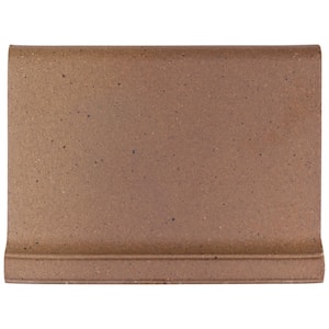 Quarry Flame Brown 4-1/2 in. x 5-7/8 in. Satin Ceramic Floor and Wall Tile Trim