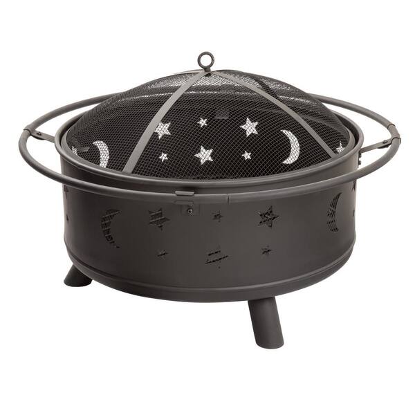 Pure Garden 33 in. Tile Fire Pit with Free Cover Pure Garden 33 in. Tile Fire Pit with Free Cover