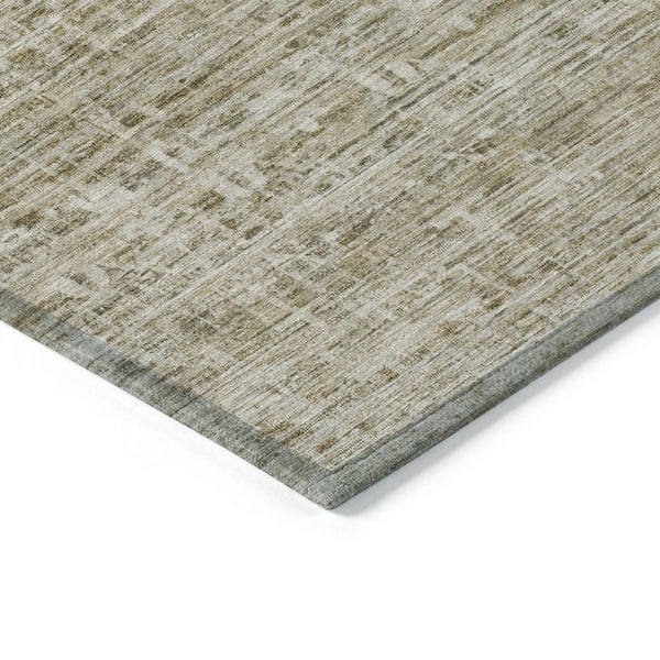 Chantille Machine Washable Indoor/Outdoor Abstract ACN1746 Taupe 8 ft. x 10 ft. Area Rug