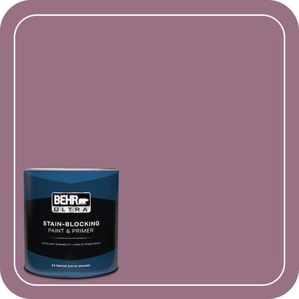 BEHR ULTRA 1 qt. #690D-6 Meadow Flower Satin Enamel Exterior Paint & Primer