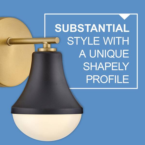 LARK - Haddie 24.0 in. 3 Light Black Vanity Light