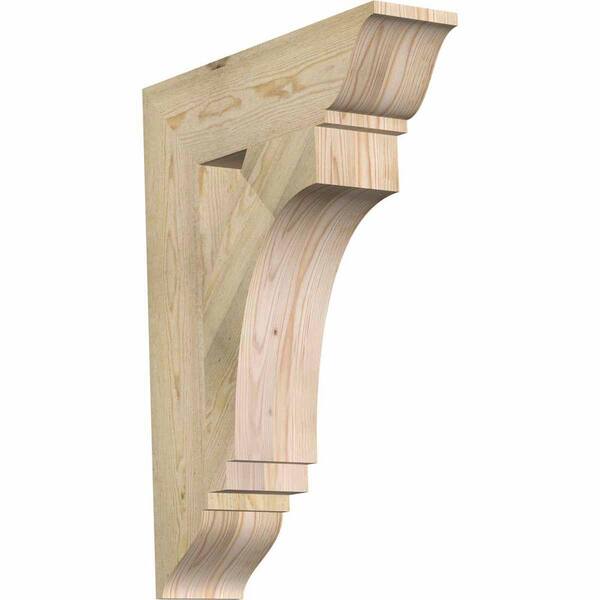Ekena Millwork 6 in. x 32 in. x 24 in. Douglas Fir Imperial Traditional Rough Sawn Bracket
