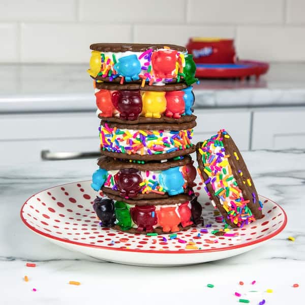 Nostalgia 40-Watt Red Gummy Candy Maker with 2-Melting Pots