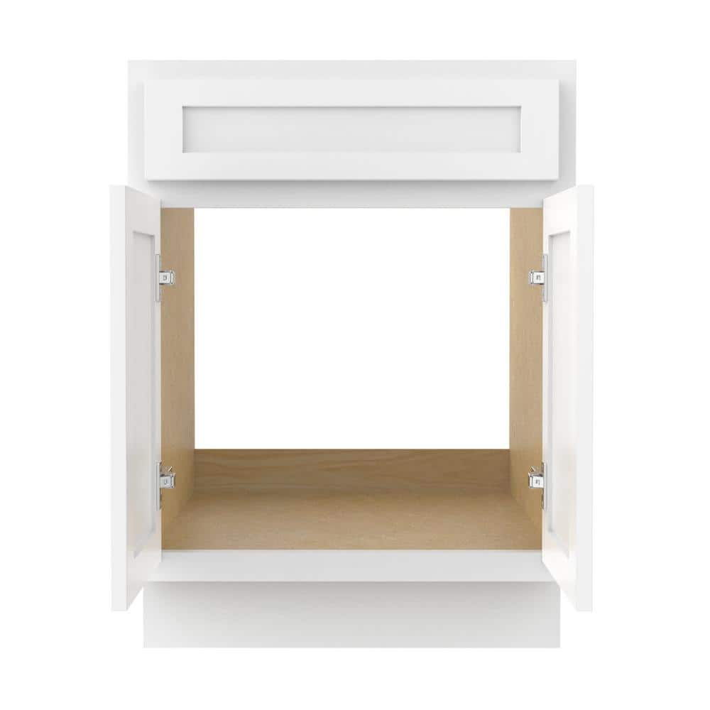 White Engineered Wood Double Door Vanity Cabinet