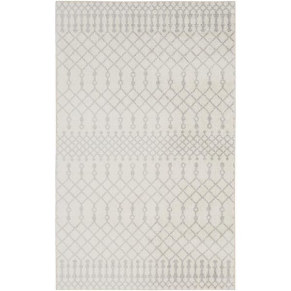 Nourison Astra Machine Washable Ivory 4 ft. x 6 ft. Moroccan Transitional Area Rug
