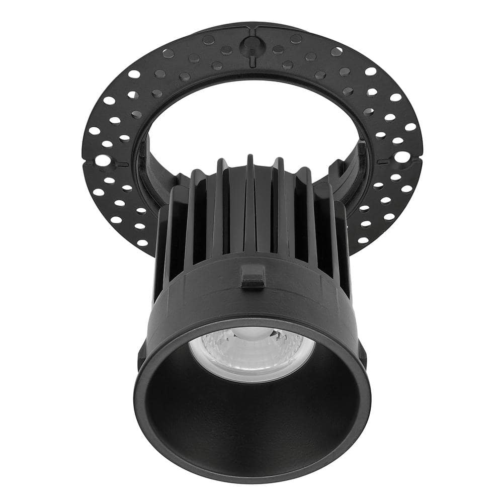 2-Inch Black Aluminum Trimless Recessed LED Downlight