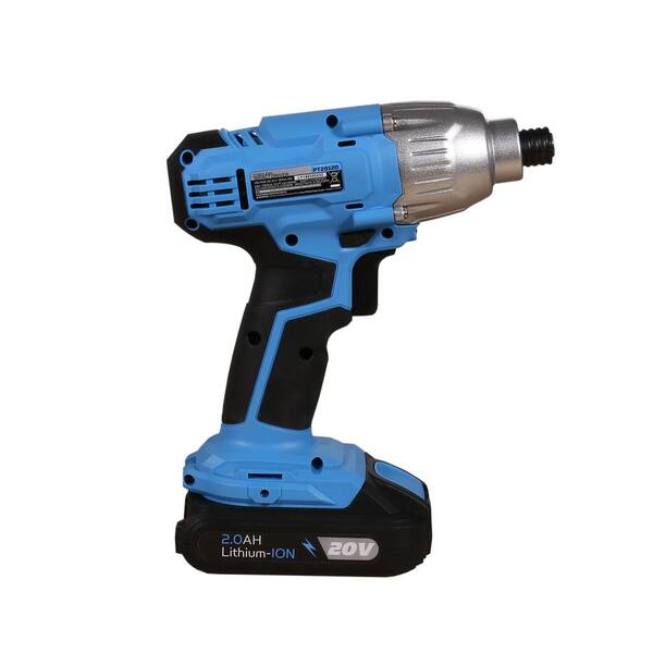 早川工房BLUE IMPACT /Jump #Black /BLUE 2022 Pulsar 20-Volt Lithium-Ion Cordless 1/4 in. Hex Impact Driver with