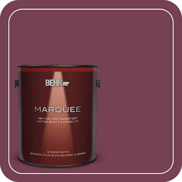 BEHR MARQUEE 1 gal. #T11-4 Blood Rose Matte Interior Paint & Primer