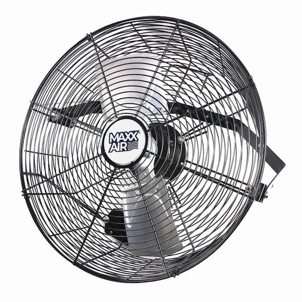Maxx Air 18 in. 3-Speed High Velocity Wall Mount Fan with 2-Blades
