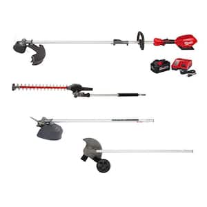 M18 FUEL 18V Lithium-Ion Brushless Cordless QUIK-LOK String Trimmer Kit w/Brush Cutter, Edger, Hedge Trimmer Attachments