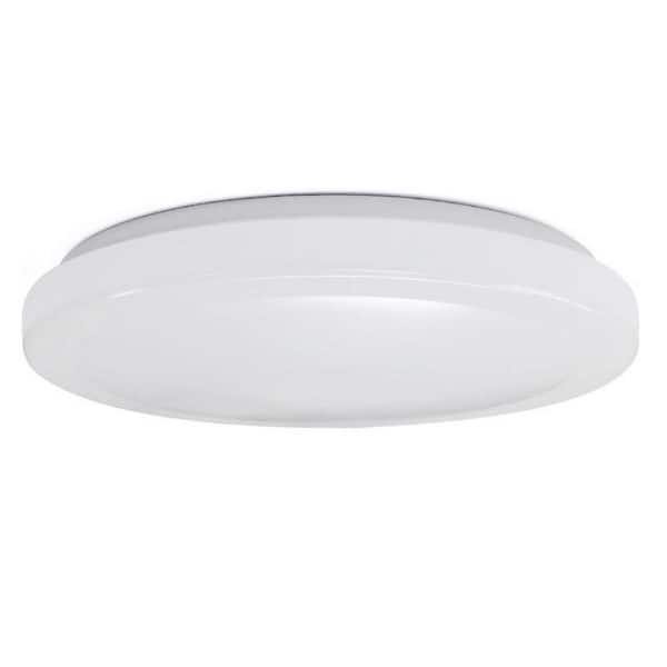 Feit Electric 13 in. H X 13 in. W X 3.8 in. L 17-Watt White LED Flush Mount Ceiling Light Fixture
