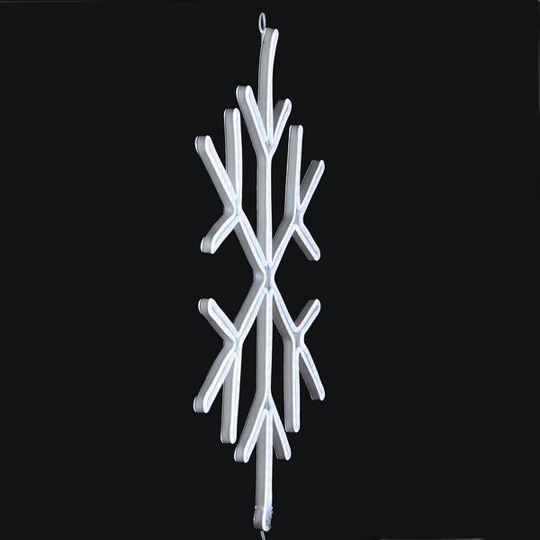 National Tree Company 18 in. Neon Style Lighted Snowflake Decoration