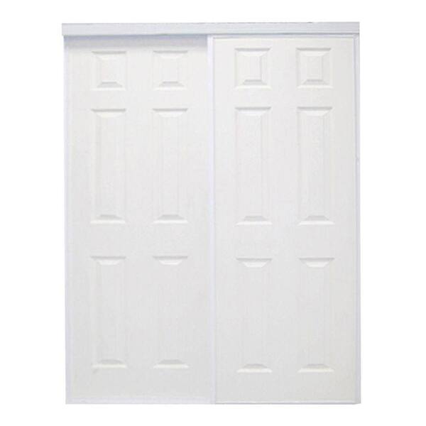 Contractors Wardrobe 60 in. x 96 in. Colonial White Prefinished