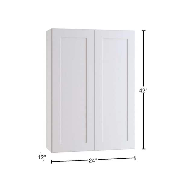 WSD1206 Simply White Wall Small Drawer (Two Drawers) 12 x 6 (RTA):  Frameless Kitchen Cabinets