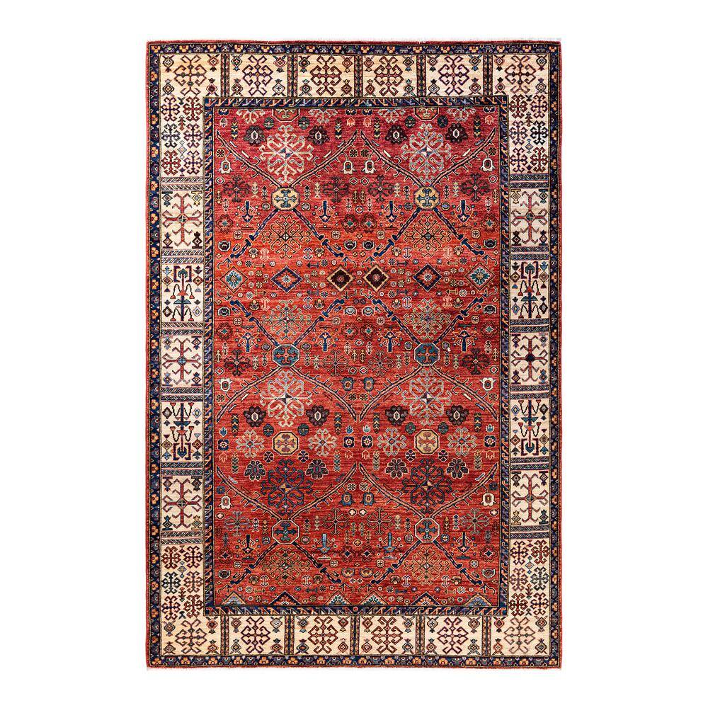 Serapi Red 6 ft. x 9 ft. Tribal Wool Indoor Area Rug price history on PriceWatchPro