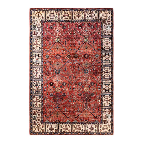 Solo Rugs Serapi Red 6 ft. x 9 ft. Tribal Wool Indoor Area Rug