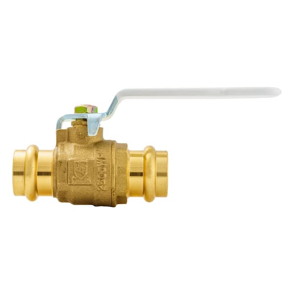1 Inch Brass Corporation Stop Valve with Compression Fitting - Crub