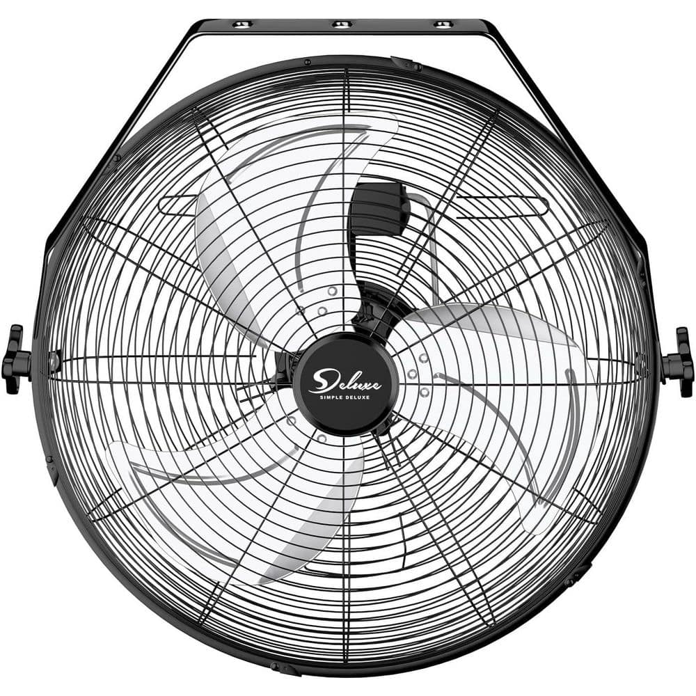 20 in. 3 fan speeds High Velocity Wall Mount Fan in Black with removable mesh cover, 360° Tilting price history on PriceWatchPro
