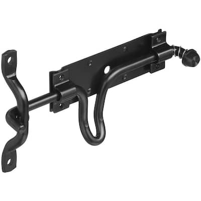 Black Spring Action Stall/Gate Latch