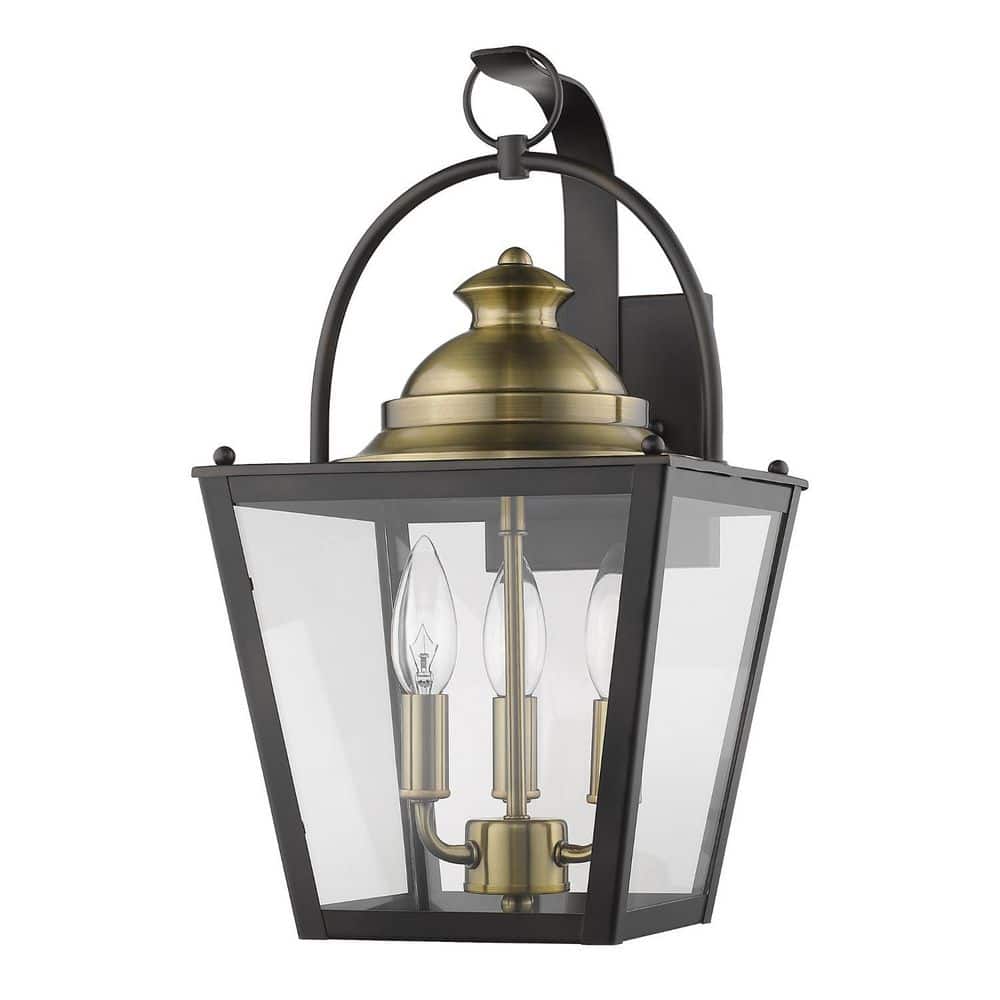 16.75 in. Bronze Outdoor Hardwired Sconce with No Bulbs Included price history on PriceWatchPro