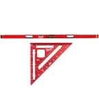 72 in. REDSTICK Digital Box Level with Pin-Point Measurement Technology and 7 in. Rafter Square