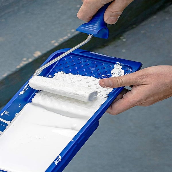 Dracelo 12-Pieces 4 in. Foam Mini Paint Roller Kit Paint Tray Set