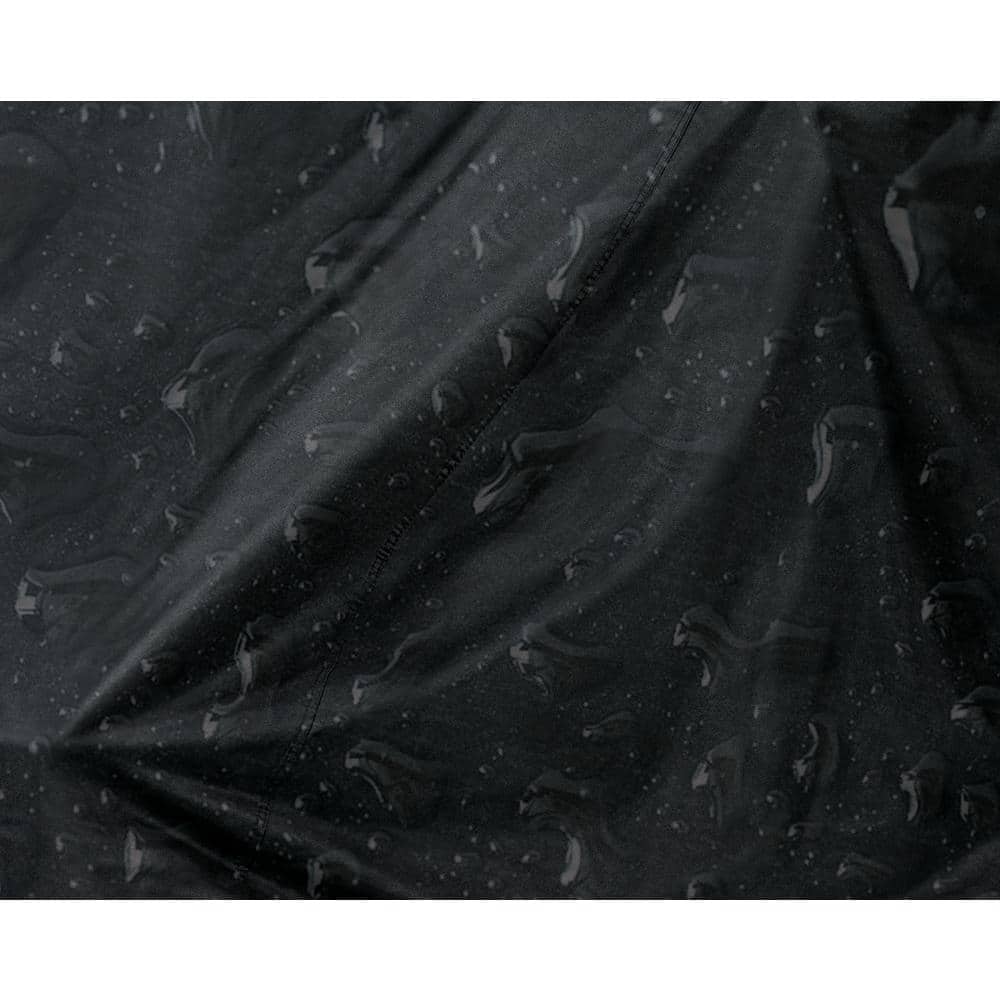 Medium Black Heavy Duty Riding Mower Cover with Elastic Hem