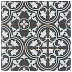 Harmonia Classic Black 13 in. x 13 in. Ceramic Floor and Wall Tile (12.19 sq. ft./Case)